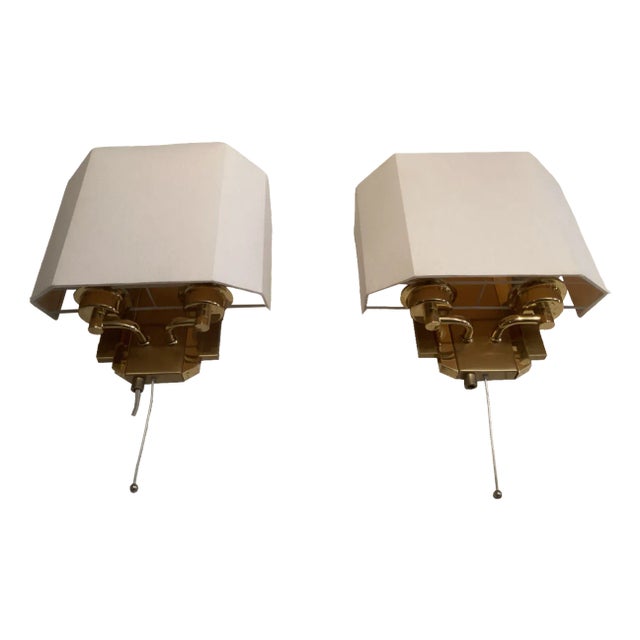 Regency Wall Lamps by Lumina for Lumica, Spain, 1970s, Set of 2 For Sale