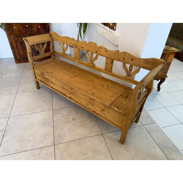 Provincial Biedermeier Chest Bench For Sale - Image 14 of 16