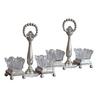 Antique Open Salts, 1890, Set of 2 For Sale