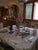 Contemporary Antique Mahogany Pedestal Dining Room Table With Leaves For Sale - Image 3 of 5