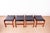 Black Danish Model 40 Stools in Teak and Black Leather by Hugo Farndsen for Spottrup, 1960s, Set of 4 For Sale - Image 8 of 16