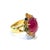 Late 20th Century Bochic “Capri” Vintage Ruby & Multi Sapphire Ring Set In 18K Gold & Silver For Sale - Image 5 of 11