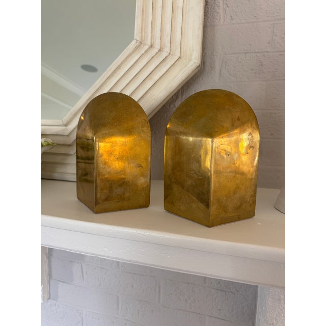 Early 21st Century Pair of Aerin Lauder Brass Archer Bookends For Sale - Image 5 of 9