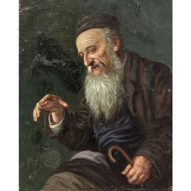 Konstanty Swewczenko (1910-1991), signed oil Judaica Oil Painting, Polish, c.1960 Konstantin Shevchenko studied at the...