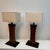 Large Architectural Wood and Metal Table Lamps, 1960s, Set of 2 For Sale - Image 3 of 9