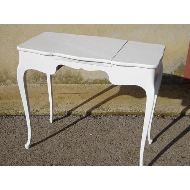 Small White and Gray Dressing Table For Sale - Image 13 of 18