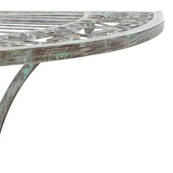 Outdoor Annalise Accent Table - Antique Green For Sale - Image 9 of 11