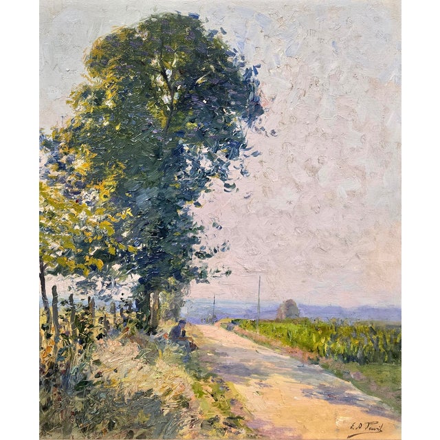 Elie Anatole Pavil Elie Anatole Pavil —Along a Countryside Road—French Impressionist Oil Painting For Sale - Image 4 of 10