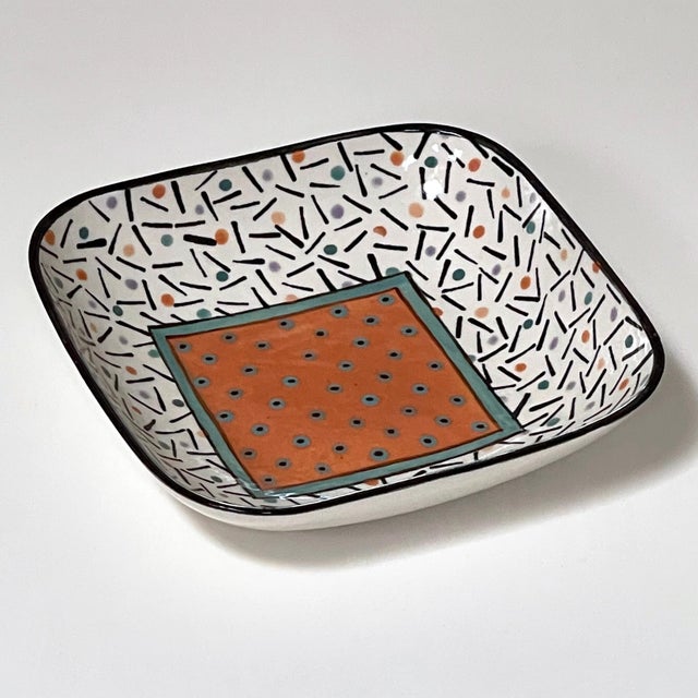 1980s 1980s Dorothy Hafner Post Modern Art Pottery Bowl For Sale - Image 5 of 7