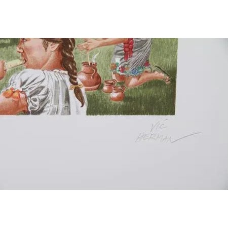 Artist: Vic Herman, American (1919 - 1999) Title: Tortillas Are The Staff of Life Year: 1979 Medium: Lithograph, signed...
