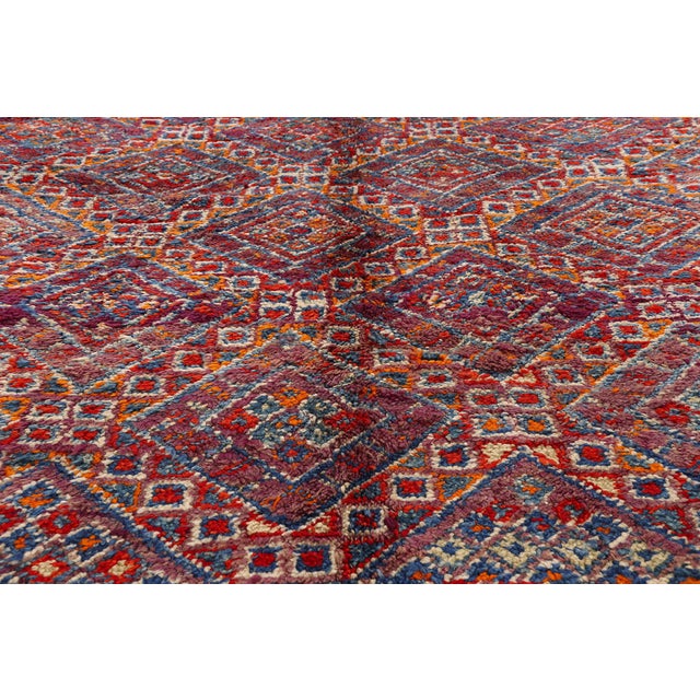 Mid 20th Century Vintage Beni M'Guild Moroccan Rug, 06'01 X 11'06 For Sale - Image 5 of 10