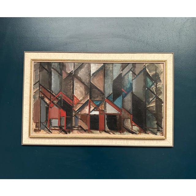 Carl Köhler, Diagonal Rooms, 1950s, Oil on Canvas, Framed For Sale - Image 14 of 18