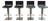 Modern Safavieh Mitchell Gas Lift Swivel Bar Stools (Set of 4) For Sale