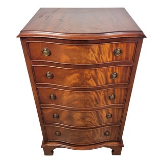Mid-Century Serpentine Chest of Drawers from Bevan Funnell, 1930s For Sale