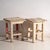 Bedside Tables in Pine Wood, Central Europe, 1940, Set of 2 For Sale - Image 3 of 3
