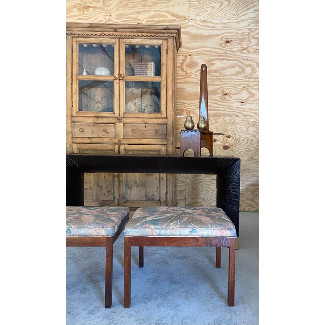 1960s Harvey Probber-Style Pair Ottomans / Benches For Sale - Image 5 of 16