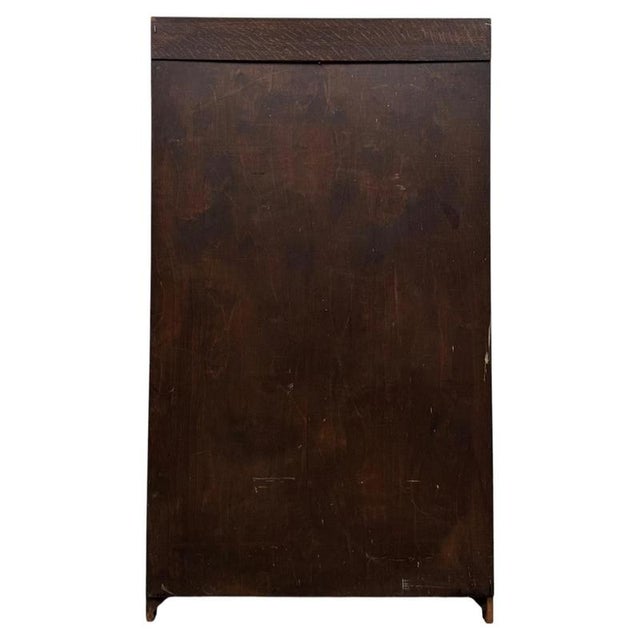 Brown Early 20th Century Antique English Oak Open Bookcase For Sale - Image 8 of 11