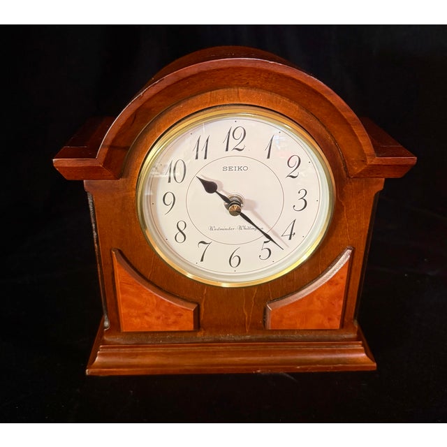 Seiko Sayo Mantle Clock For Sale - Image 9 of 9