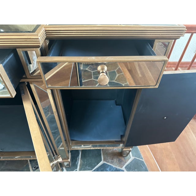 Amelie Horchow Neiman Marcus Mirrored Sideboard Buffet For Sale - Image 9 of 9
