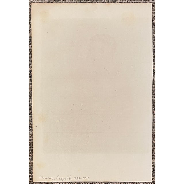 1869 Portrait of Ingres by Leopold Flameng For Sale - Image 4 of 4