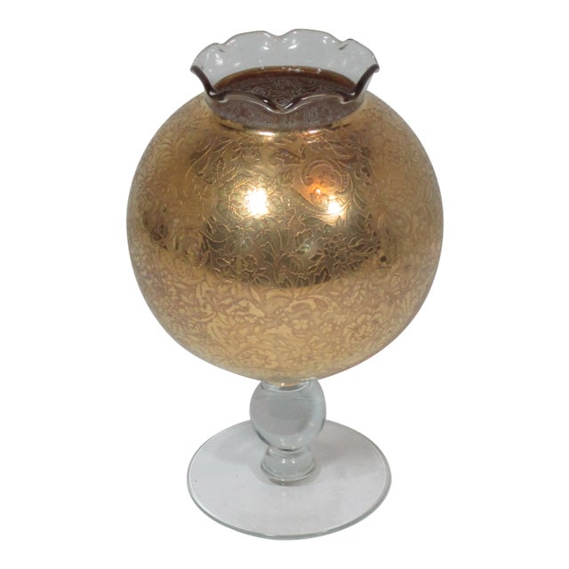 1950s Hollywood Regency Stemmed Rose Vase For Sale