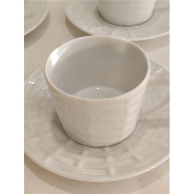 French Ralph Lauren Home Belcourt Tea Cup and Saucer Set of 4 For Sale - Image 3 of 6