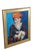 Contemporary Late 20th Century The Red Madras Headdress Portrait Oil Painting After Henri Matisse Framed For Sale - Image 3 of 11