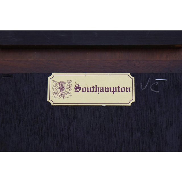 Southampton Chippendale Mahogany Beveled Glass Mirror For Sale - Image 12 of 12