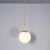 Vintage Plain Opaline Pendant in Glass, 1950s For Sale - Image 11 of 12