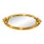 Vintage Gold Floral Bow Mirrored Vanity Tray | Hollywood Regency For Sale