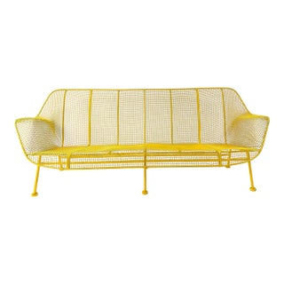 1950s Yellow "Sculptura" Collection Sofa by Russell Woodard For Sale
