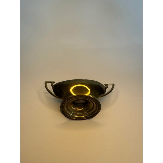 Classical Greek Style Small Solid Brass Urn For Sale - Image 9 of 11