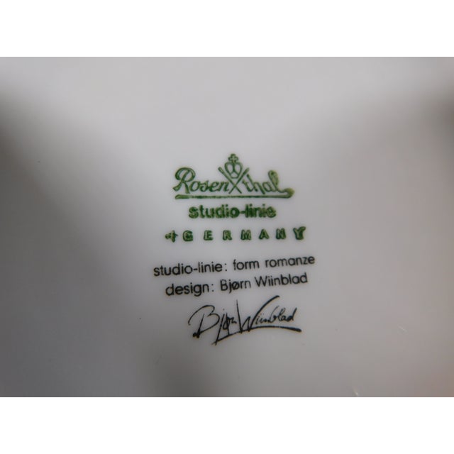 White 1950s Signed Rosenthal Bjorn Wiinblad Covered Casserole Dish in Romanze For Sale - Image 8 of 8