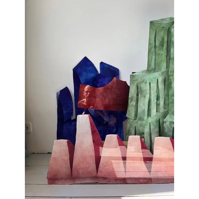 Velvet Realities Pink Wall Sculpture by Sven Jansse For Sale - Image 6 of 12