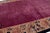 Purple Antique Art Deco Chinese Handmade Floral Purple Wool Rug 11 Ft 11 in X 19 Ft 2 In. For Sale - Image 8 of 12