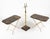 Metal Mid-Century Goatskin and Brass Serving Folding Tables by Aldo Tura, Italy, 1960s For Sale - Image 7 of 18
