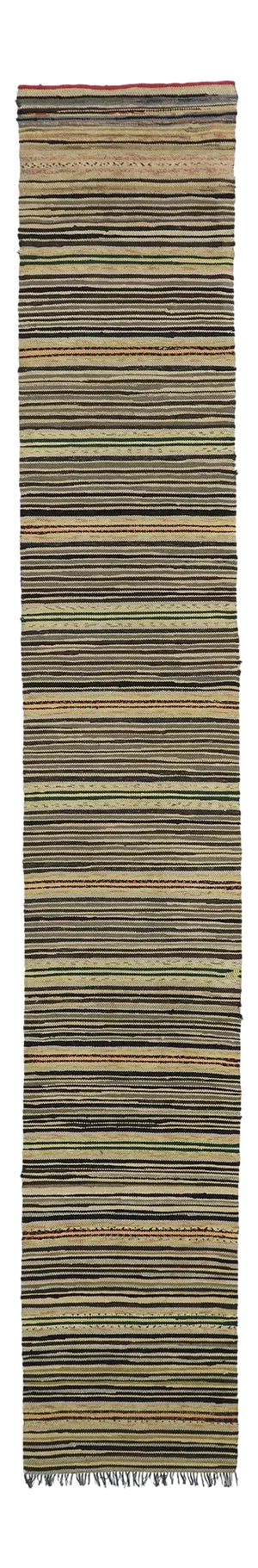 Vintage American Hooked Runner - 02'00 X 12'00