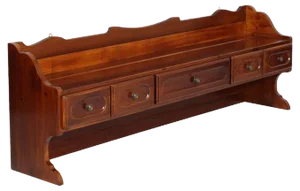 Art Deco Wall-Mounted Shelf or Plate Rack
