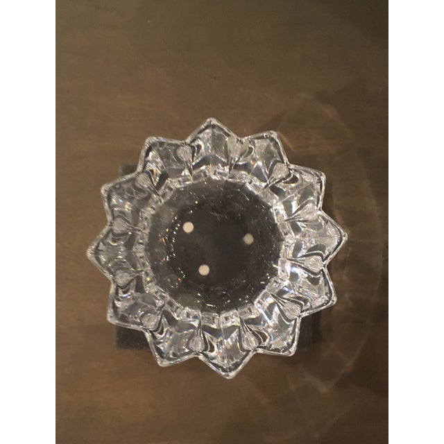 Traditional 1980s Orrefors Sweden Jan Johansson Fleur Crystal Bowl For Sale - Image 3 of 4