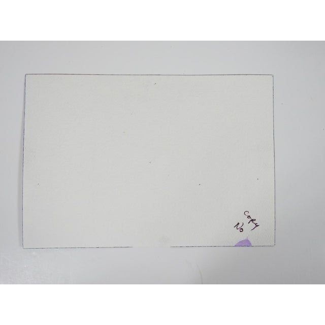 1999 Cityscape Watercolor Painting For Sale - Image 4 of 4