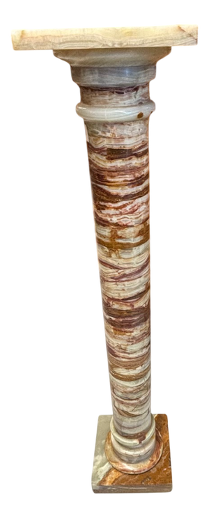 Vintage Marble-Alabaster Column, 1940s