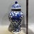 Ceramic 1970s Blue and White Qilin Floral Porcelain Ginger Jar, Chinoiserie Lidded Urn For Sale - Image 7 of 8