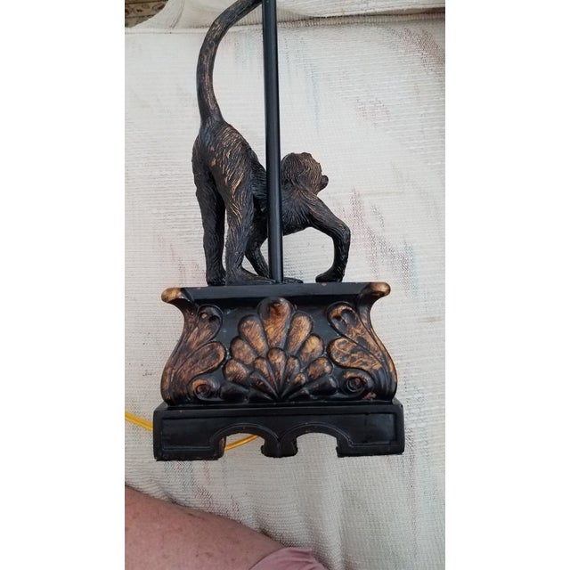 Antique Yunho Monkey Table Lamp With Resin Base and Shade Chairish