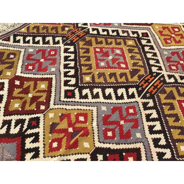 1950s Vintage Turkish Kilim Runner - 67" X 161" For Sale - Image 5 of 10