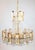 Chandelier in Gilded Brass and Glass Garlands For Sale - Image 3 of 8