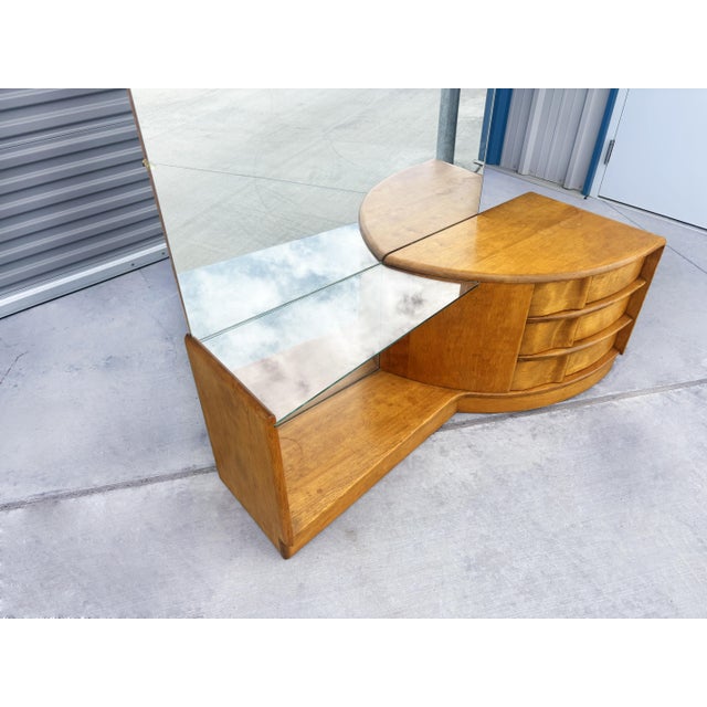 1960s Mid-Century Maple Vanity by Heywood-Wakefield For Sale In Los Angeles - Image 6 of 13