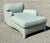 Wood Vintage Contrast Welt Chaise Lounge For Sale - Image 7 of 12