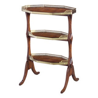 Theodore Alexander for Hickory Chair Regency Style Tiered Butler’s Side Table For Sale