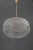 J.T. Kalmar Round Textured Glass Ring & Brass Chandelier, Pendant Lamp, 1950s Brass polished and stove enameled I have...