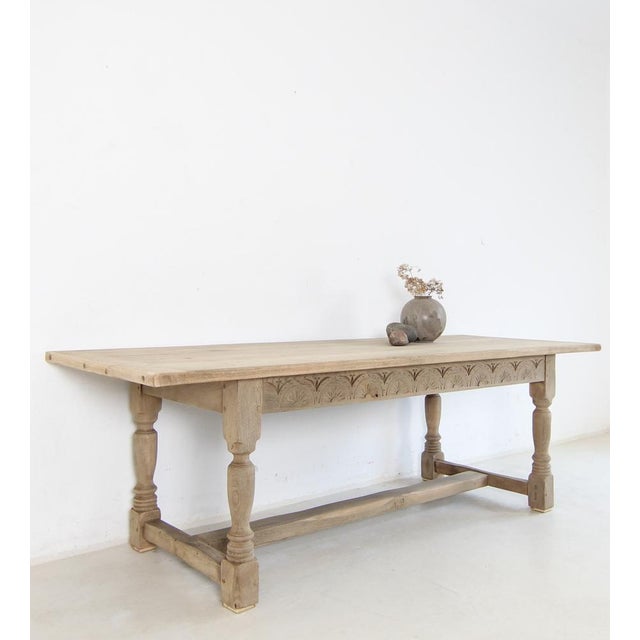 20th Century Spanish Country Oak Dining Table, 1930s For Sale - Image 6 of 18